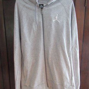 AIR JORDAN Men's Large Gray Hoodie